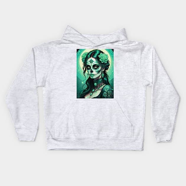 Emerald Muse Kids Hoodie by Absinthe Society 